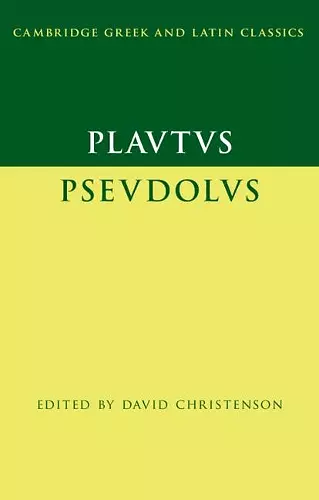 Plautus: Pseudolus cover