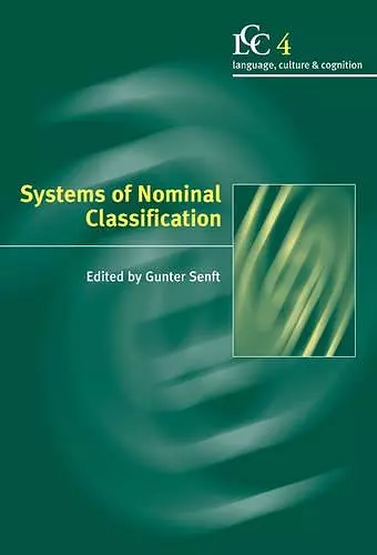 Systems of Nominal Classification cover