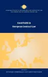 Good Faith in European Contract Law cover