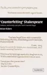 'Counterfeiting' Shakespeare cover