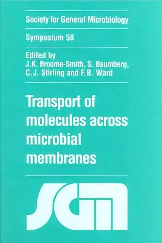 Transport of Molecules across Microbial Membranes cover