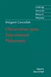 Margaret Cavendish: Observations upon Experimental Philosophy cover