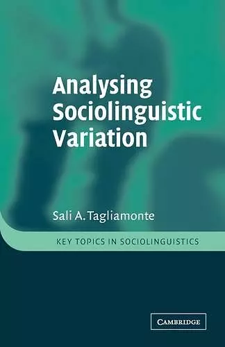 Analysing Sociolinguistic Variation cover