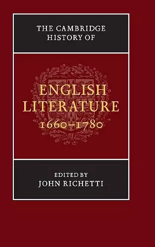 The Cambridge History of English Literature, 1660–1780 cover