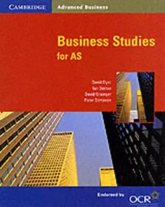 Business Studies for AS cover