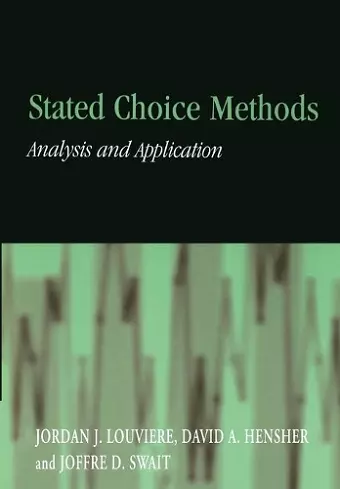 Stated Choice Methods cover