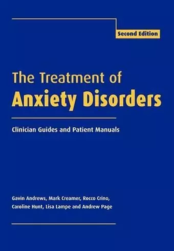 The Treatment of Anxiety Disorders cover