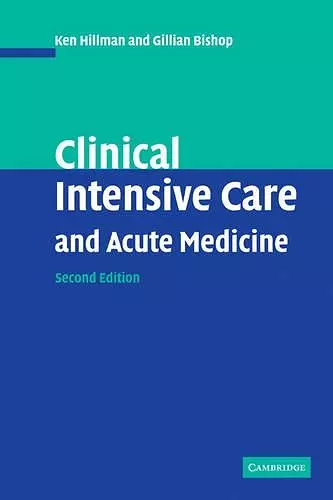 Clinical Intensive Care and Acute Medicine cover