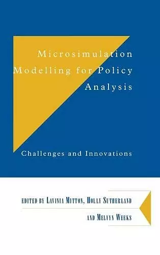 Microsimulation Modelling for Policy Analysis cover