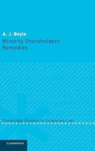 Minority Shareholders' Remedies cover