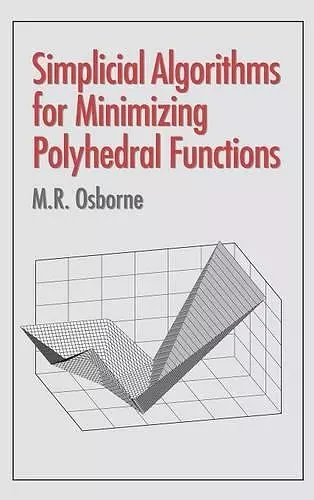 Simplicial Algorithms for Minimizing Polyhedral Functions cover