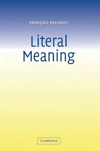 Literal Meaning cover