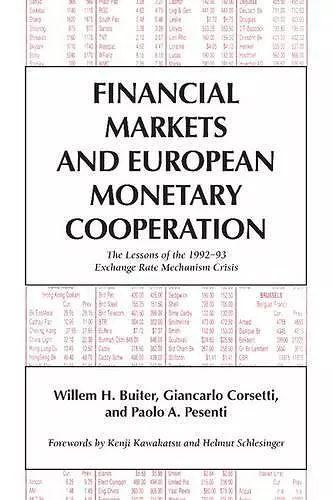 Financial Markets and European Monetary Cooperation cover