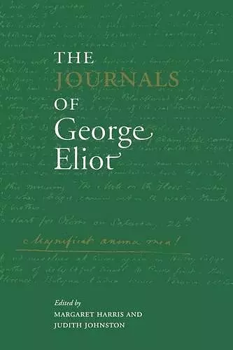 The Journals of George Eliot cover