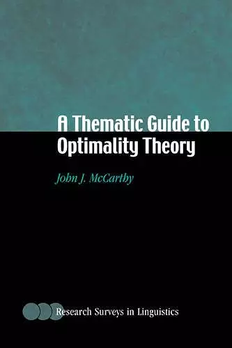 A Thematic Guide to Optimality Theory cover