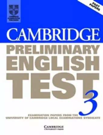 Cambridge Preliminary English Test 3 Student's Book cover