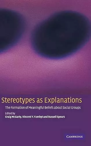 Stereotypes as Explanations cover