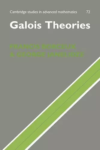 Galois Theories cover