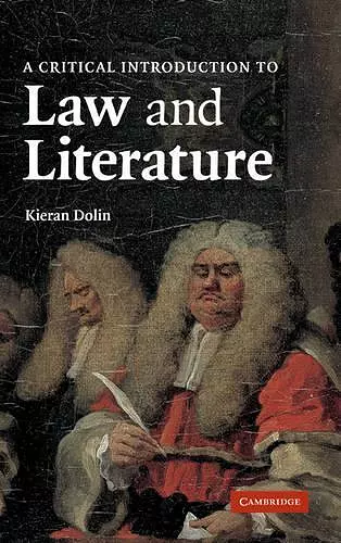 A Critical Introduction to Law and Literature cover