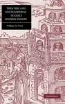 Theatres and Encyclopedias in Early Modern Europe cover