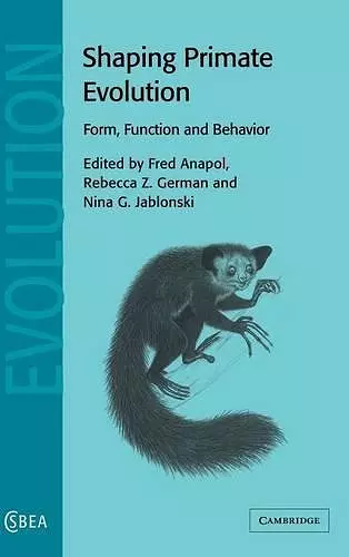 Shaping Primate Evolution cover