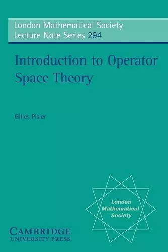 Introduction to Operator Space Theory cover