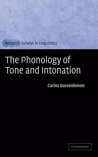 The Phonology of Tone and Intonation cover