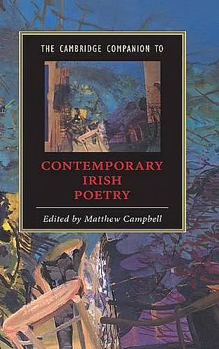 The Cambridge Companion to Contemporary Irish Poetry cover
