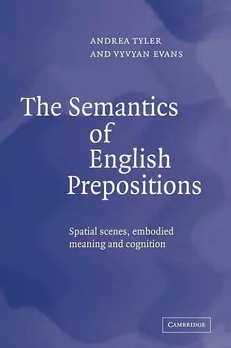 The Semantics of English Prepositions cover