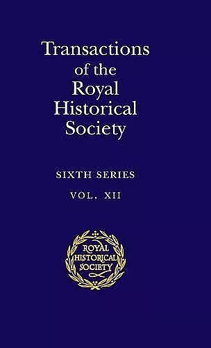 Transactions of the Royal Historical Society: Volume 12 cover