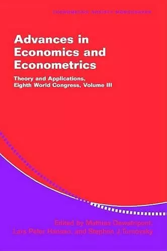 Advances in Economics and Econometrics cover