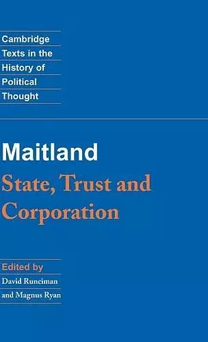Maitland: State, Trust and Corporation cover