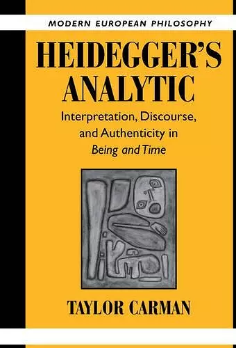 Heidegger's Analytic cover