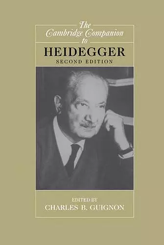 The Cambridge Companion to Heidegger cover