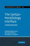 The Syntax-Morphology Interface cover