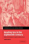 Reading Sex in the Eighteenth Century cover