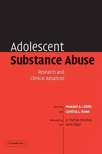 Adolescent Substance Abuse cover