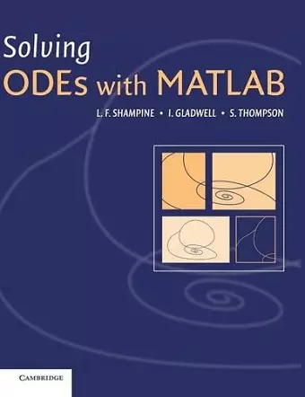 Solving ODEs with MATLAB cover