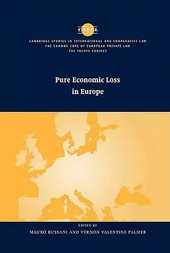 Pure Economic Loss in Europe cover