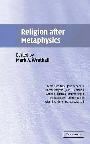 Religion after Metaphysics cover