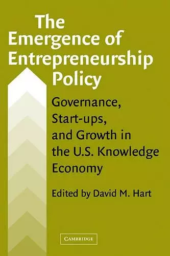 The Emergence of Entrepreneurship Policy cover