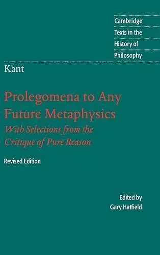 Immanuel Kant: Prolegomena to Any Future Metaphysics cover