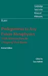 Immanuel Kant: Prolegomena to Any Future Metaphysics cover