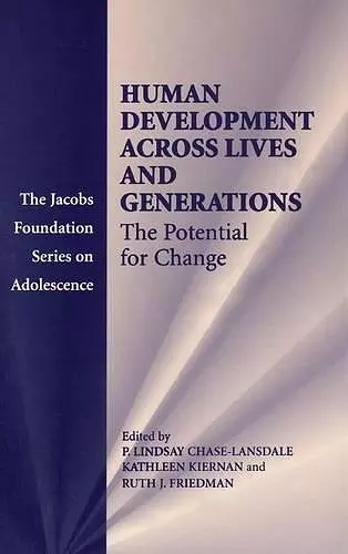 Human Development across Lives and Generations cover