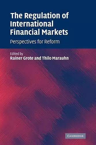 The Regulation of International Financial Markets cover