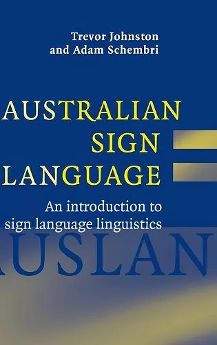 Australian Sign Language (Auslan) cover