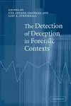 The Detection of Deception in Forensic Contexts cover