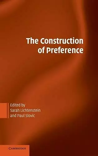 The Construction of Preference cover