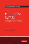 Minimalist Syntax cover