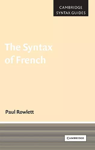 The Syntax of French cover